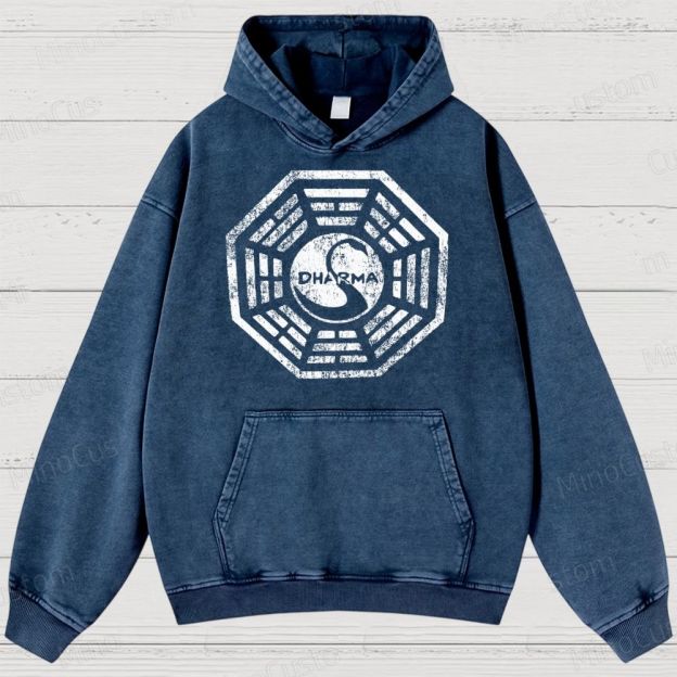 Dharma Initiative Vintage Washed Hoodies 
