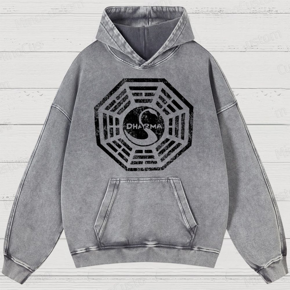 Dharma Initiative Vintage Washed Hoodies 