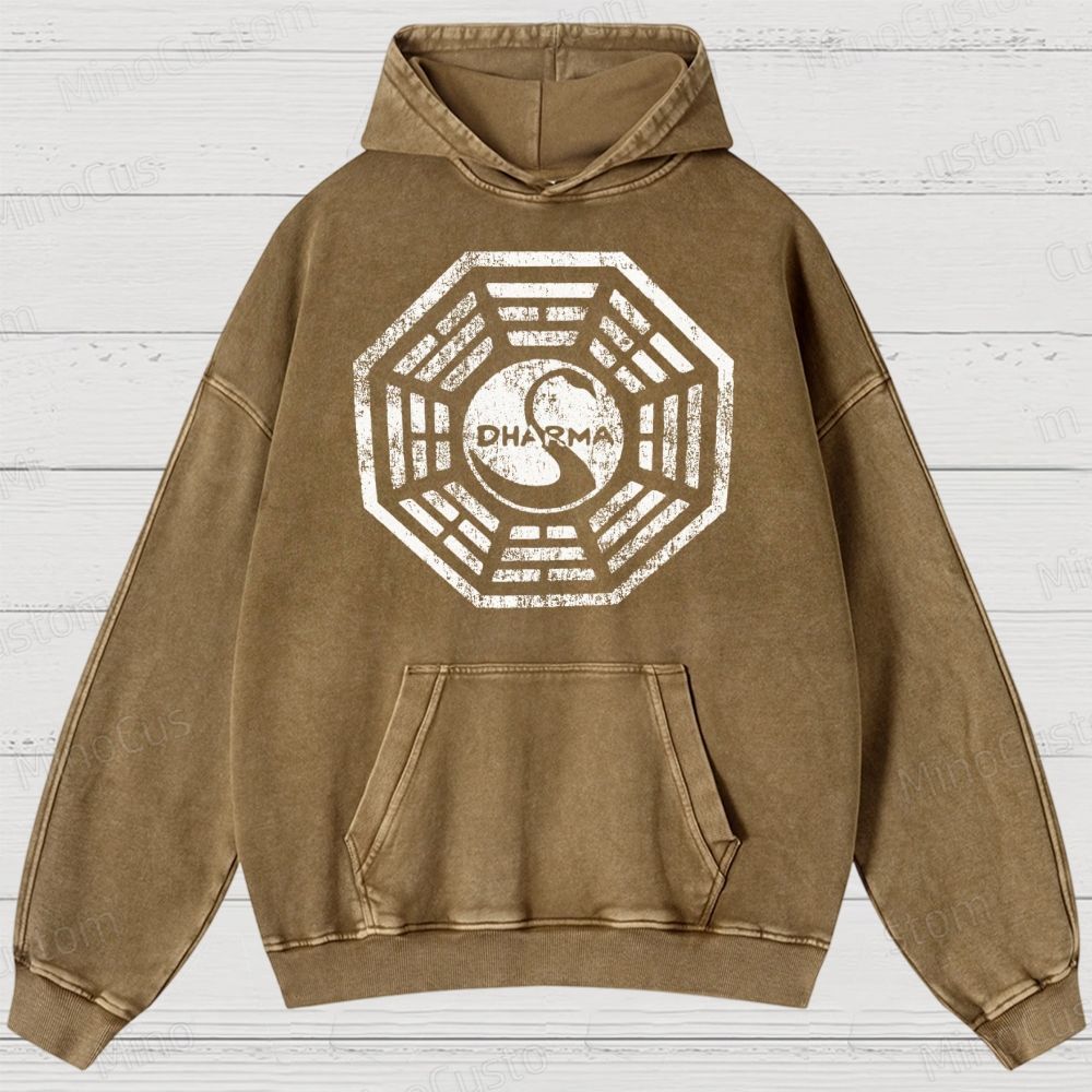 Dharma Initiative Vintage Washed Hoodies 
