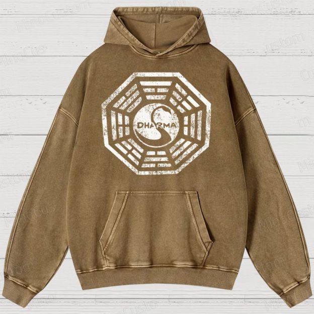 Dharma Initiative Vintage Washed Hoodies 