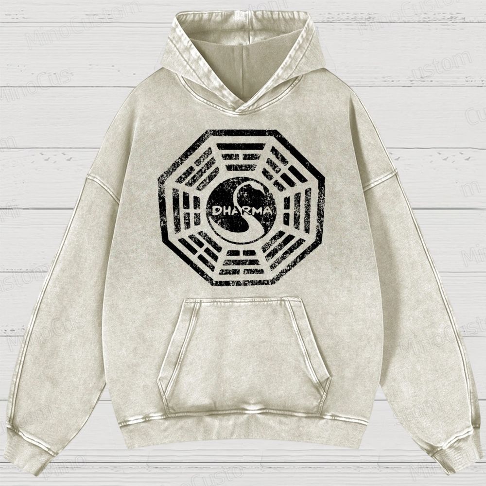 Dharma Initiative Vintage Washed Hoodies 