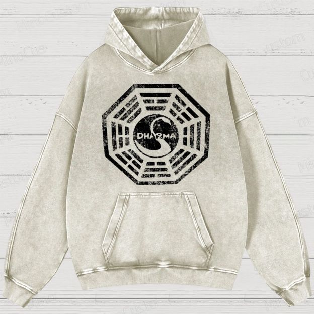Dharma Initiative Vintage Washed Hoodies 