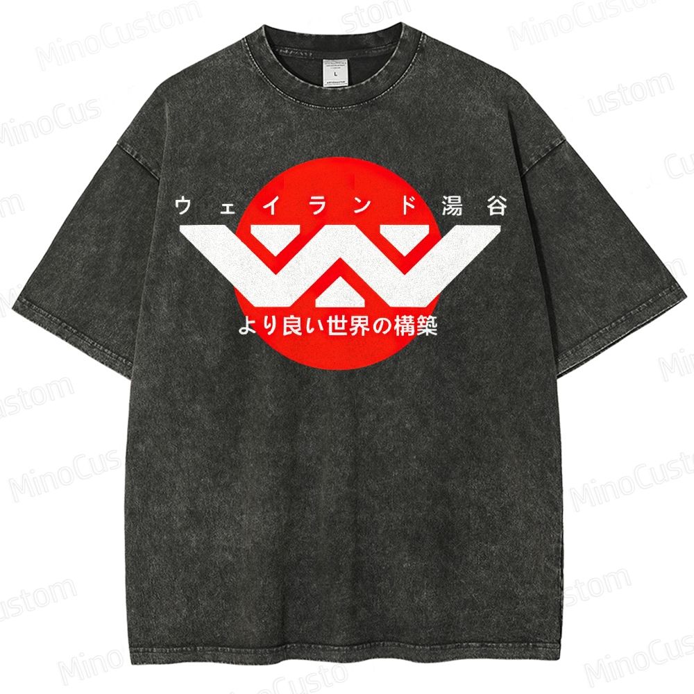 Weyland Yutani Japanese Logo Washed T-Shirt