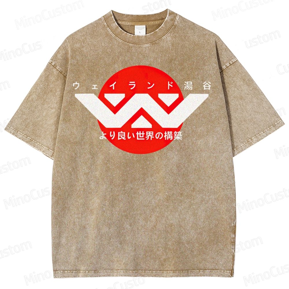 Weyland Yutani Japanese Logo Washed T-Shirt