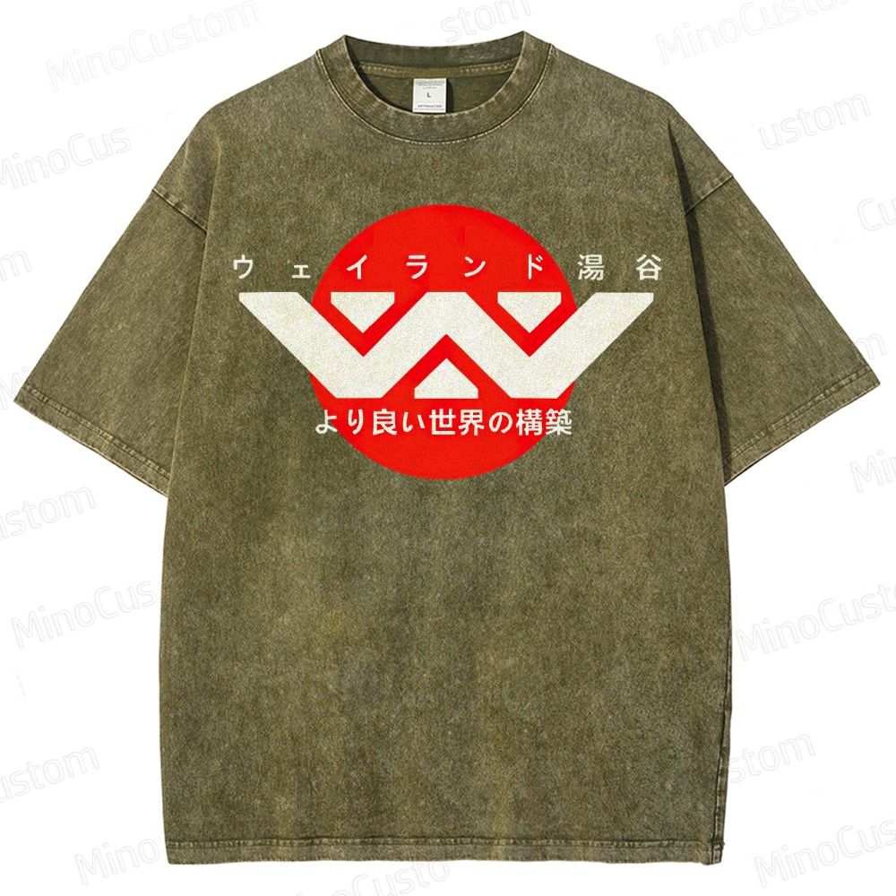 Weyland Yutani Japanese Logo Washed T-Shirt