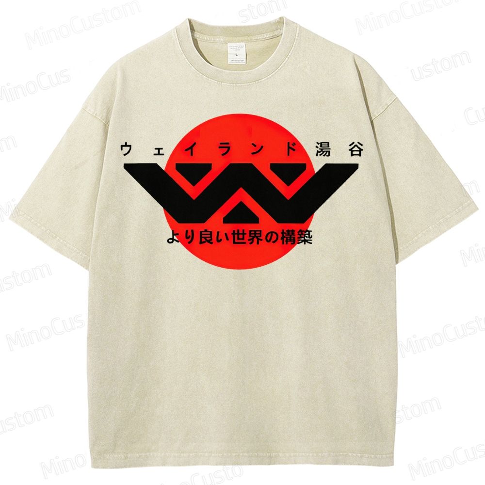 Weyland Yutani Japanese Logo Washed T-Shirt