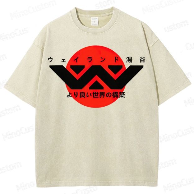 Weyland Yutani Japanese Logo Washed T-Shirt