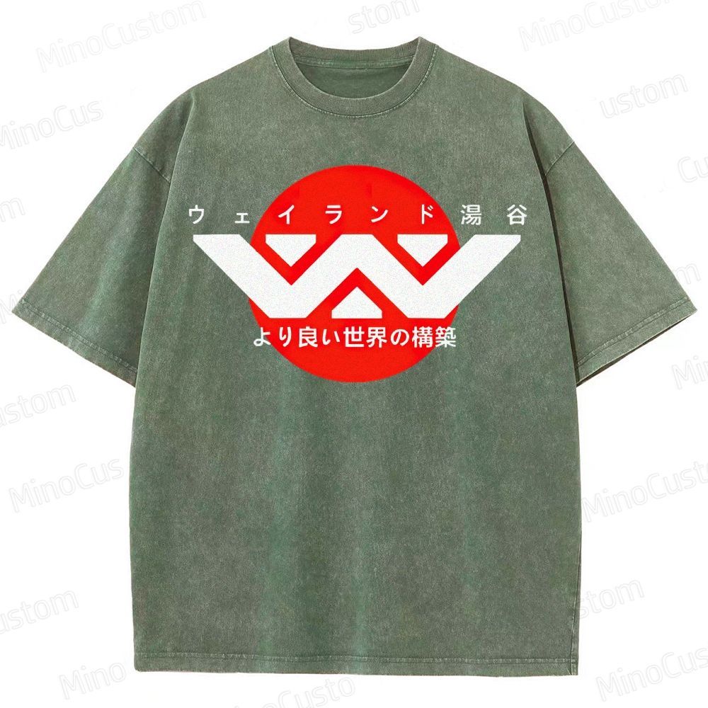 Weyland Yutani Japanese Logo Washed T-Shirt