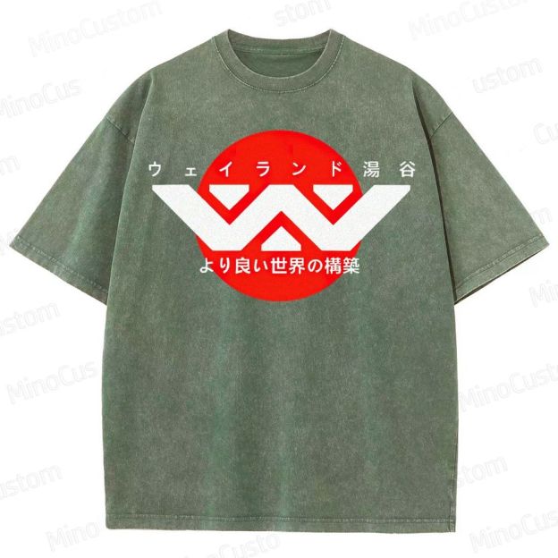 Weyland Yutani Japanese Logo Washed T-Shirt