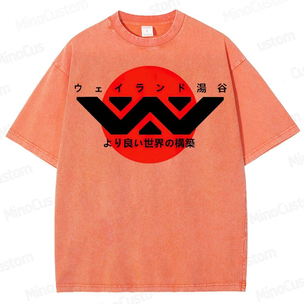 Weyland Yutani Japanese Logo Washed T-Shirt