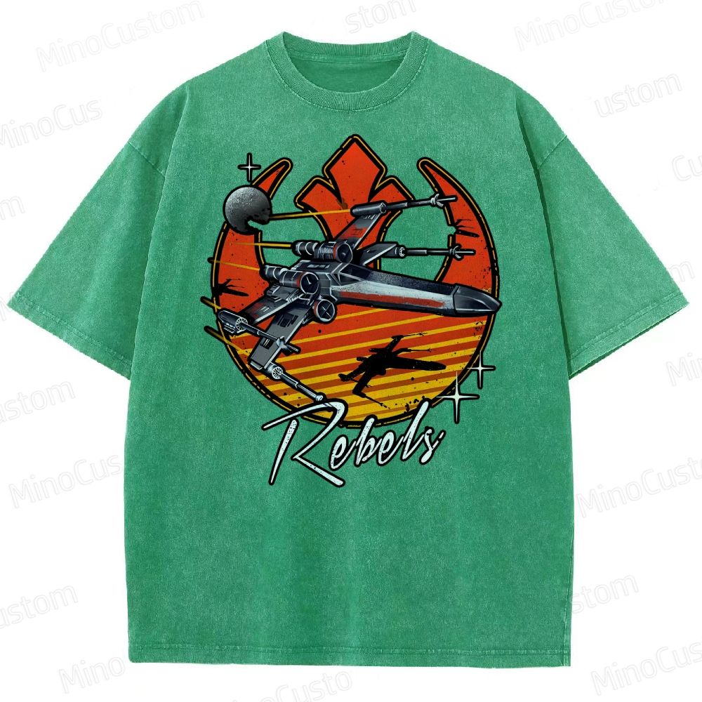 Retro Rebels Star Battles Vintage Washed T-Shirt 