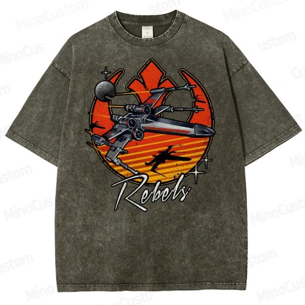 Retro Rebels Star Battles Vintage Washed T-Shirt 