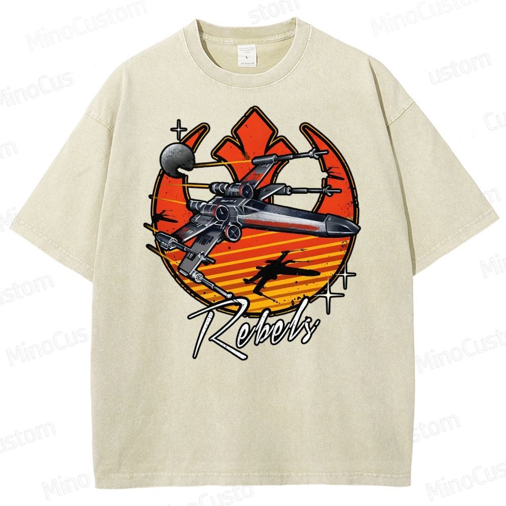 Retro Rebels Star Battles Vintage Washed T-Shirt 