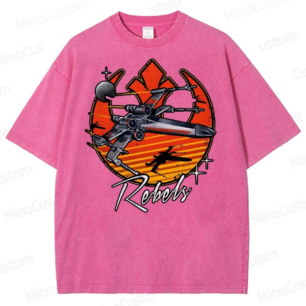 Retro Rebels Star Battles Vintage Washed T-Shirt 