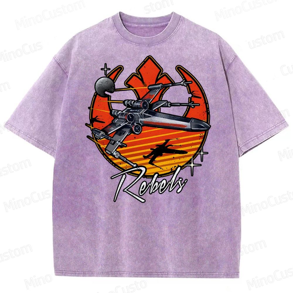 Retro Rebels Star Battles Vintage Washed T-Shirt 