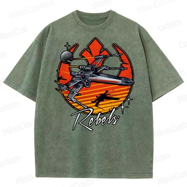 Retro Rebels Star Battles Vintage Washed T-Shirt 