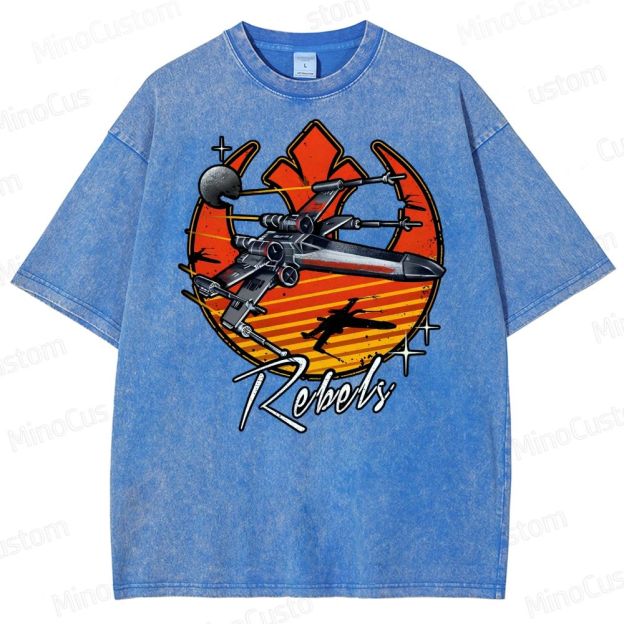 Retro Rebels Star Battles Vintage Washed T-Shirt 
