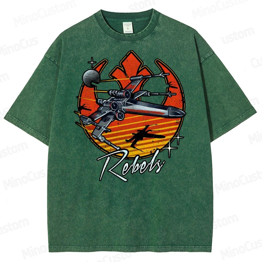 Retro Rebels Star Battles Vintage Washed T-Shirt 