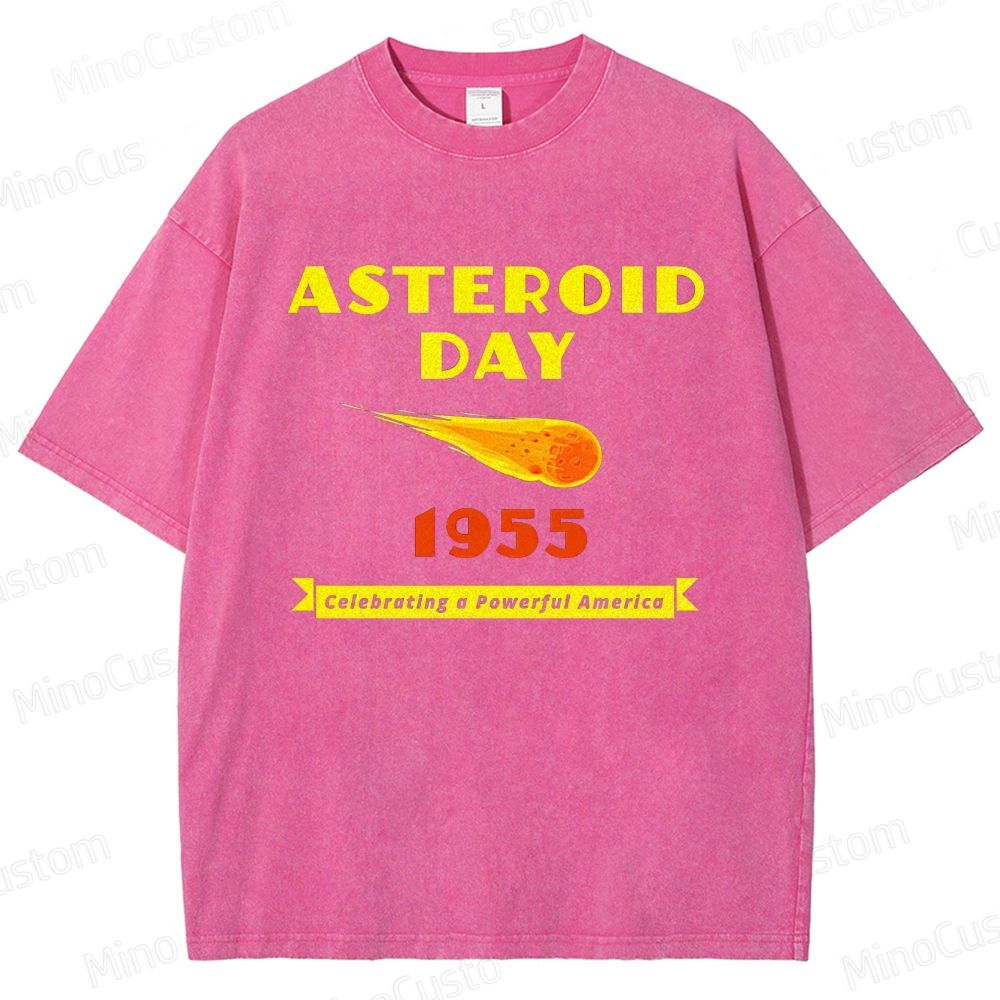 Vintage Washed Asteroid City - Inspired Graphic T - shirt