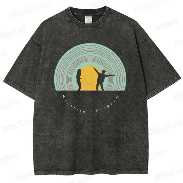 Vintage Washed Moonrise Kingdom Graphic Comedy - Drama T - shirt