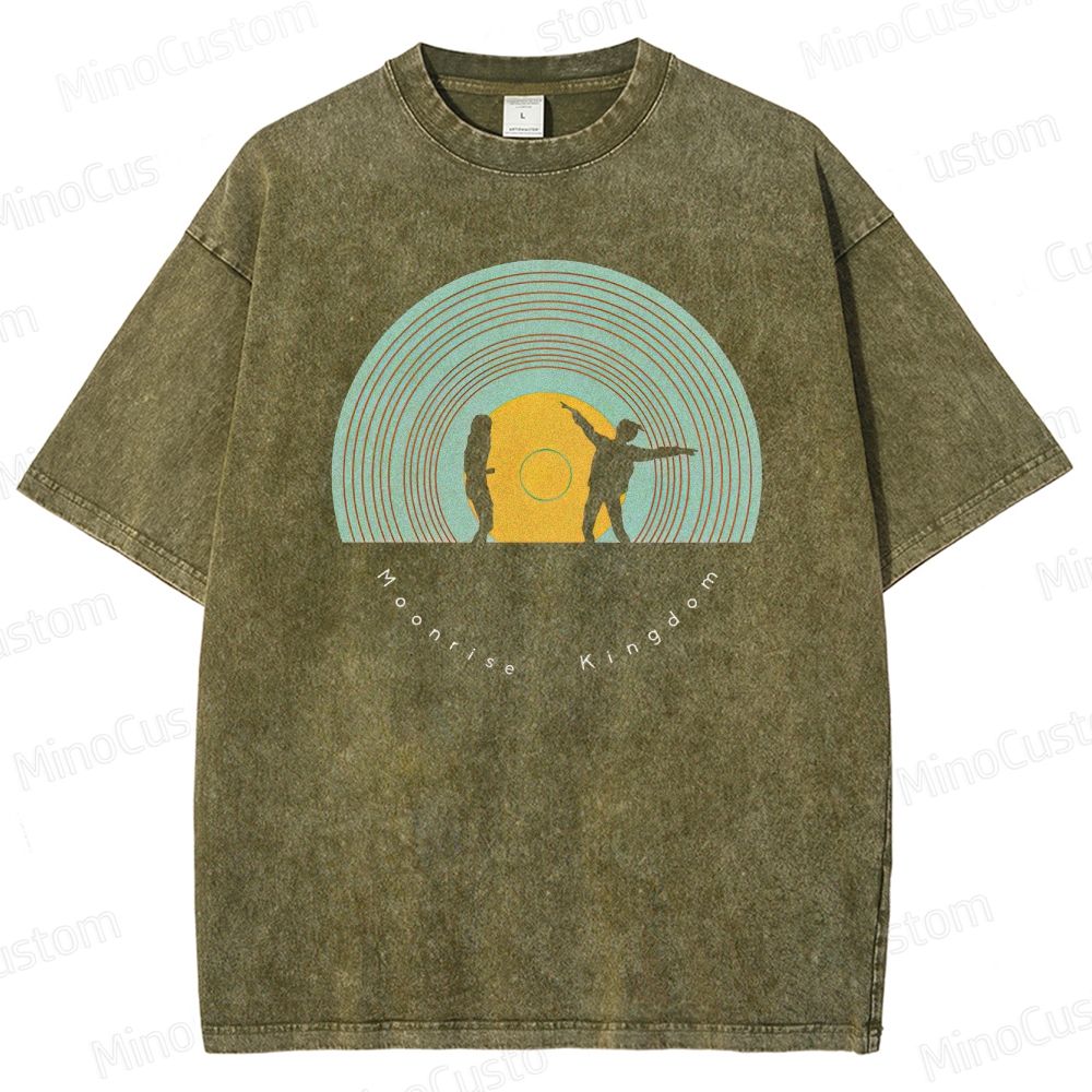 Vintage Washed Moonrise Kingdom Graphic Comedy - Drama T - shirt