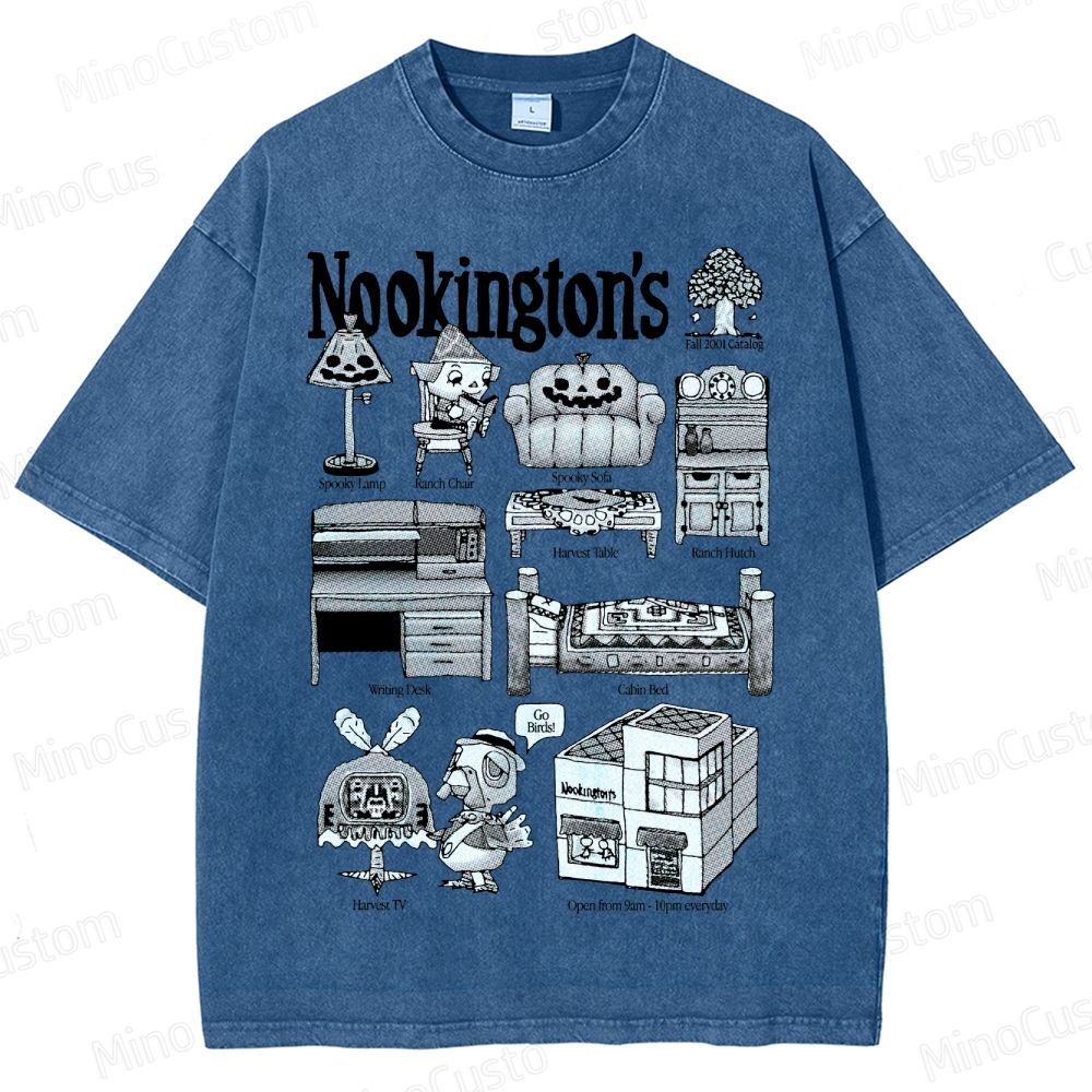 Vintage Washed Animal Crossing Nookington's Graphic Game T - shirt