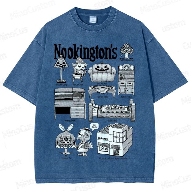 Vintage Washed Animal Crossing Nookington's Graphic Game T - shirt