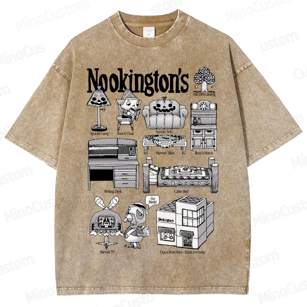 Vintage Washed Animal Crossing Nookington's Graphic Game T - shirt