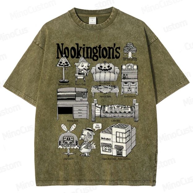 Vintage Washed Animal Crossing Nookington's Graphic Game T - shirt