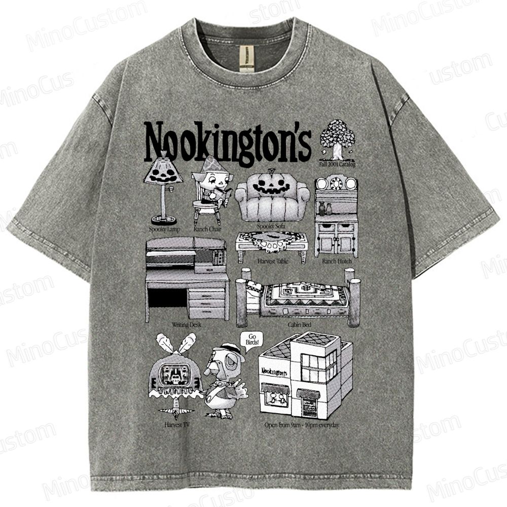 Vintage Washed Animal Crossing Nookington's Graphic Game T - shirt