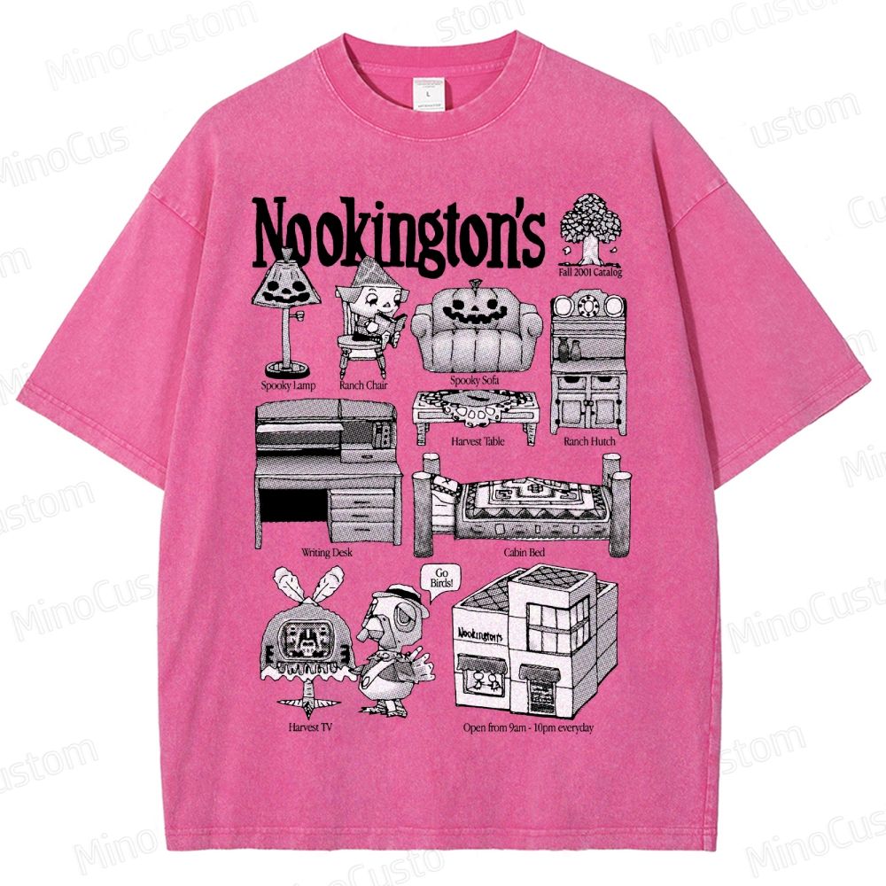 Vintage Washed Animal Crossing Nookington's Graphic Game T - shirt