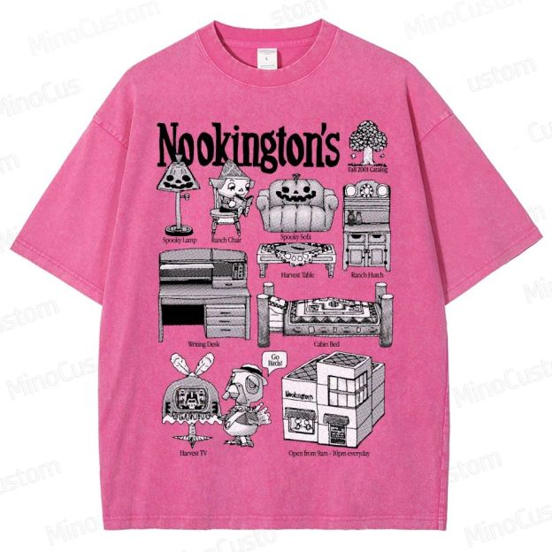 Vintage Washed Animal Crossing Nookington's Graphic Game T - shirt