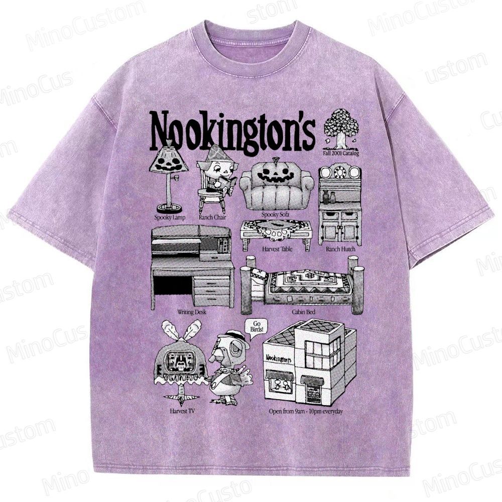 Vintage Washed Animal Crossing Nookington's Graphic Game T - shirt