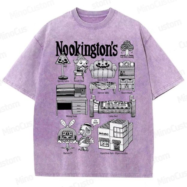 Vintage Washed Animal Crossing Nookington's Graphic Game T - shirt
