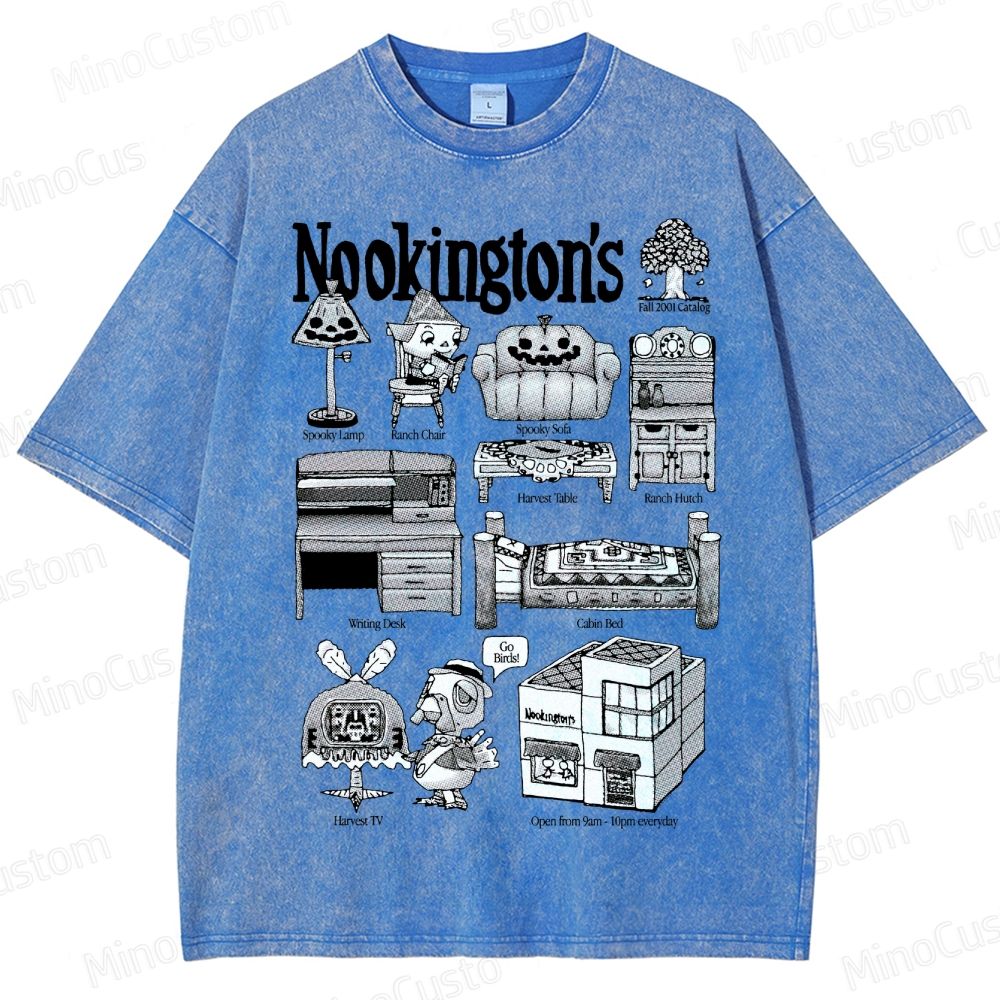 Vintage Washed Animal Crossing Nookington's Graphic Game T - shirt