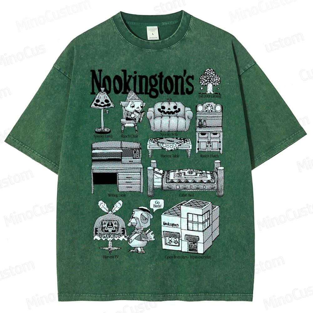 Vintage Washed Animal Crossing Nookington's Graphic Game T - shirt