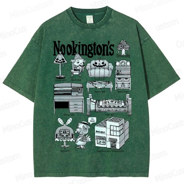 Vintage Washed Animal Crossing Nookington's Graphic Game T - shirt
