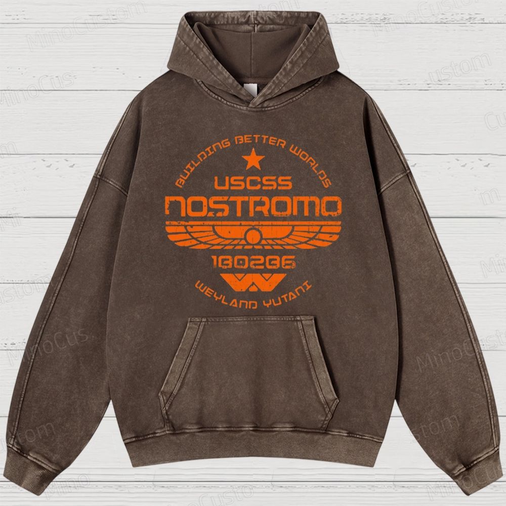 Deep Space Freight Division Geek Washed Hoodies 