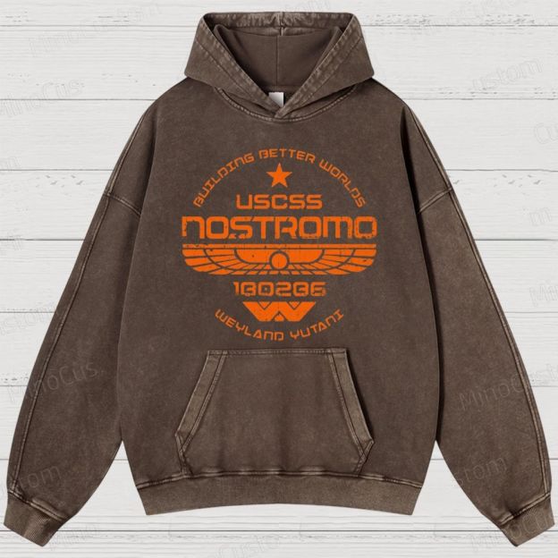 Deep Space Freight Division Geek Washed Hoodies 