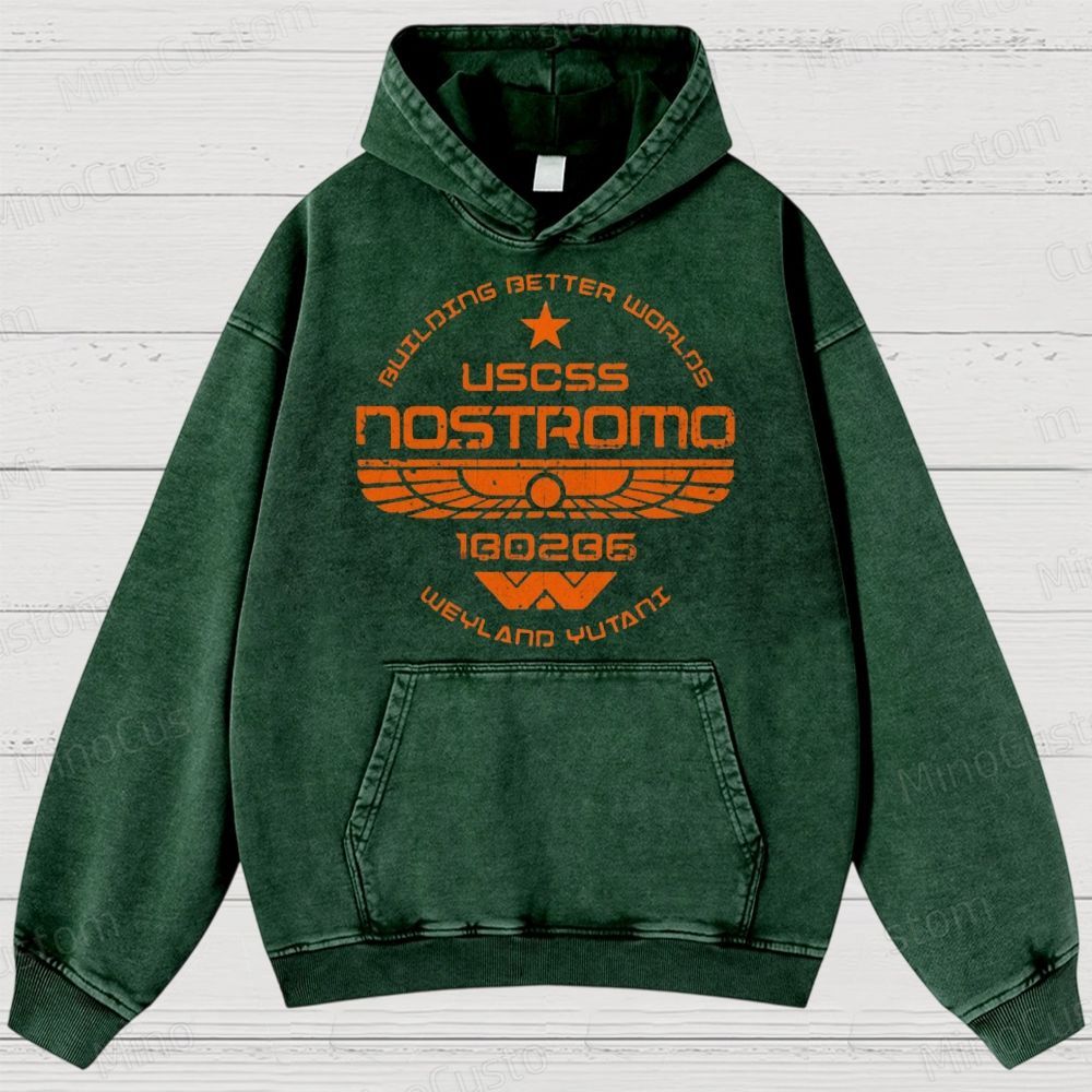 Deep Space Freight Division Geek Washed Hoodies 