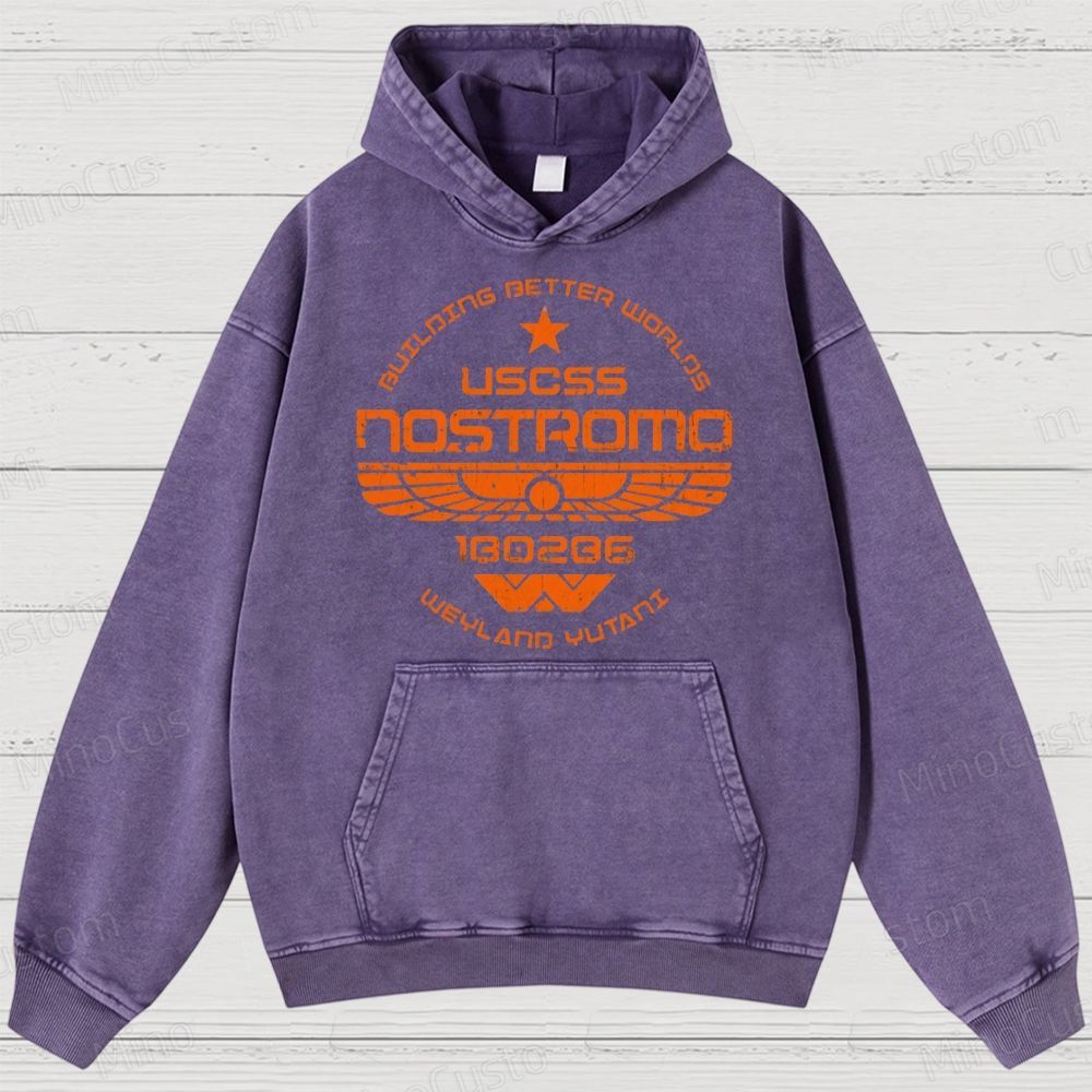 Deep Space Freight Division Geek Washed Hoodies 