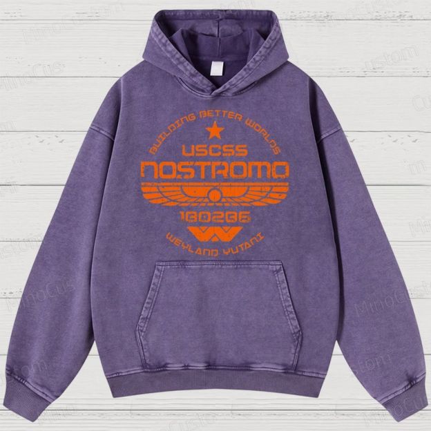 Deep Space Freight Division Geek Washed Hoodies 