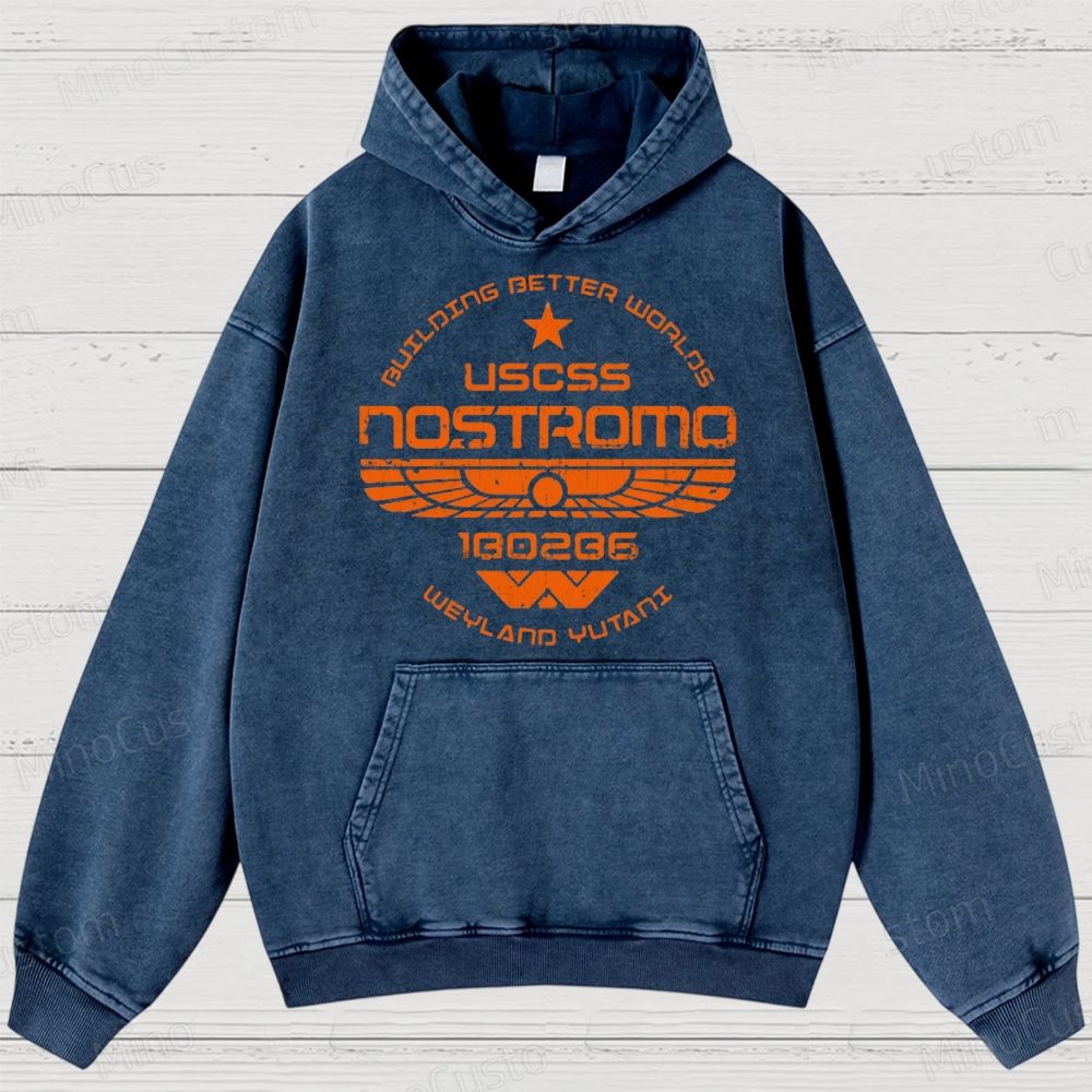 Deep Space Freight Division Geek Washed Hoodies 