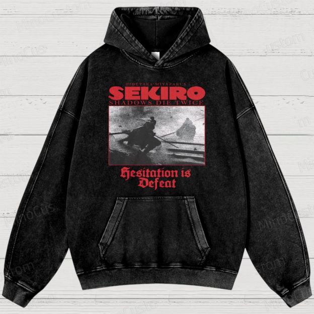 Hidetaka Miyazaki's Sekiro -Shadows Die Twice  Washed Hoodies 