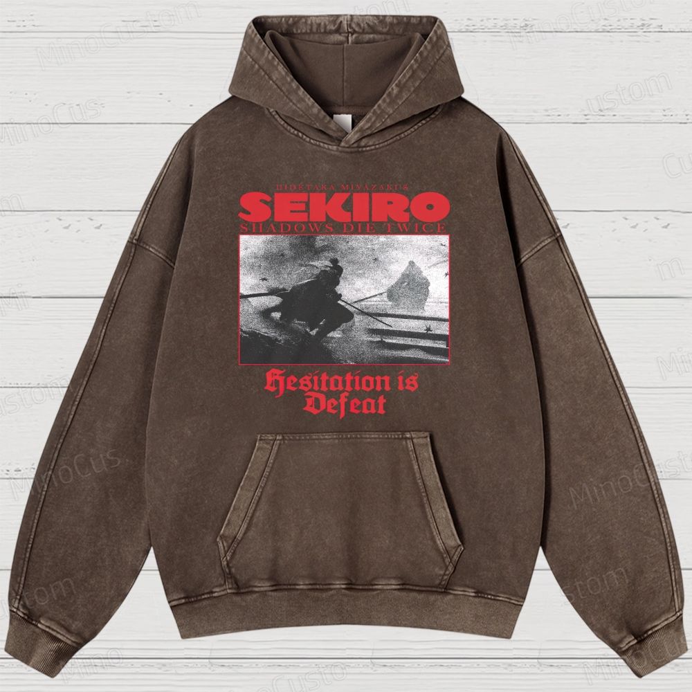 Hidetaka Miyazaki's Sekiro -Shadows Die Twice  Washed Hoodies 