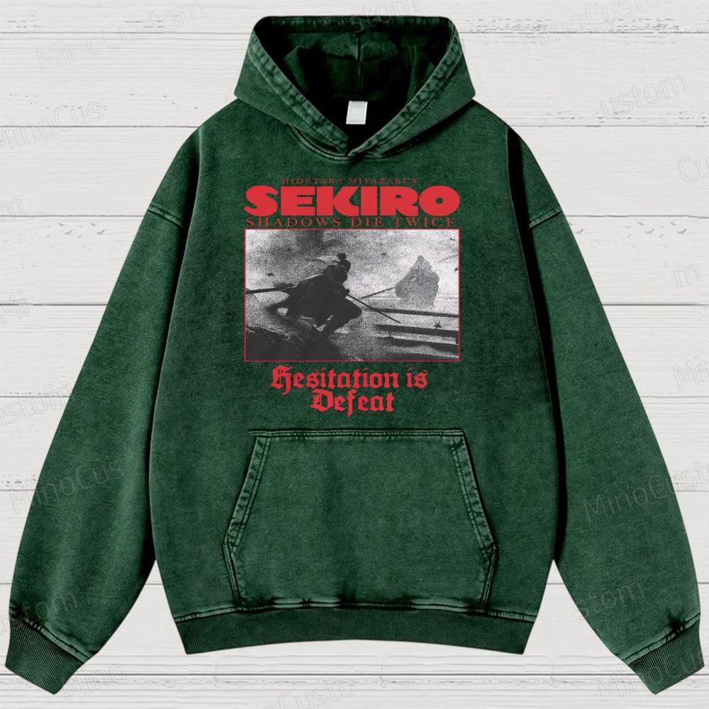 Hidetaka Miyazaki's Sekiro -Shadows Die Twice  Washed Hoodies 