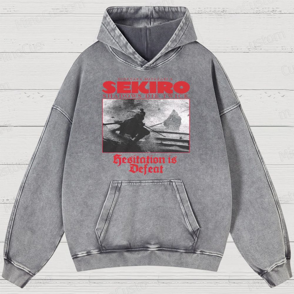 Hidetaka Miyazaki's Sekiro -Shadows Die Twice  Washed Hoodies 