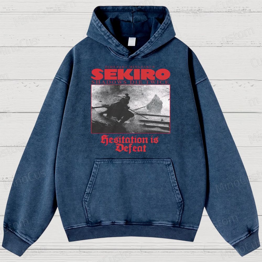 Hidetaka Miyazaki's Sekiro -Shadows Die Twice  Washed Hoodies 