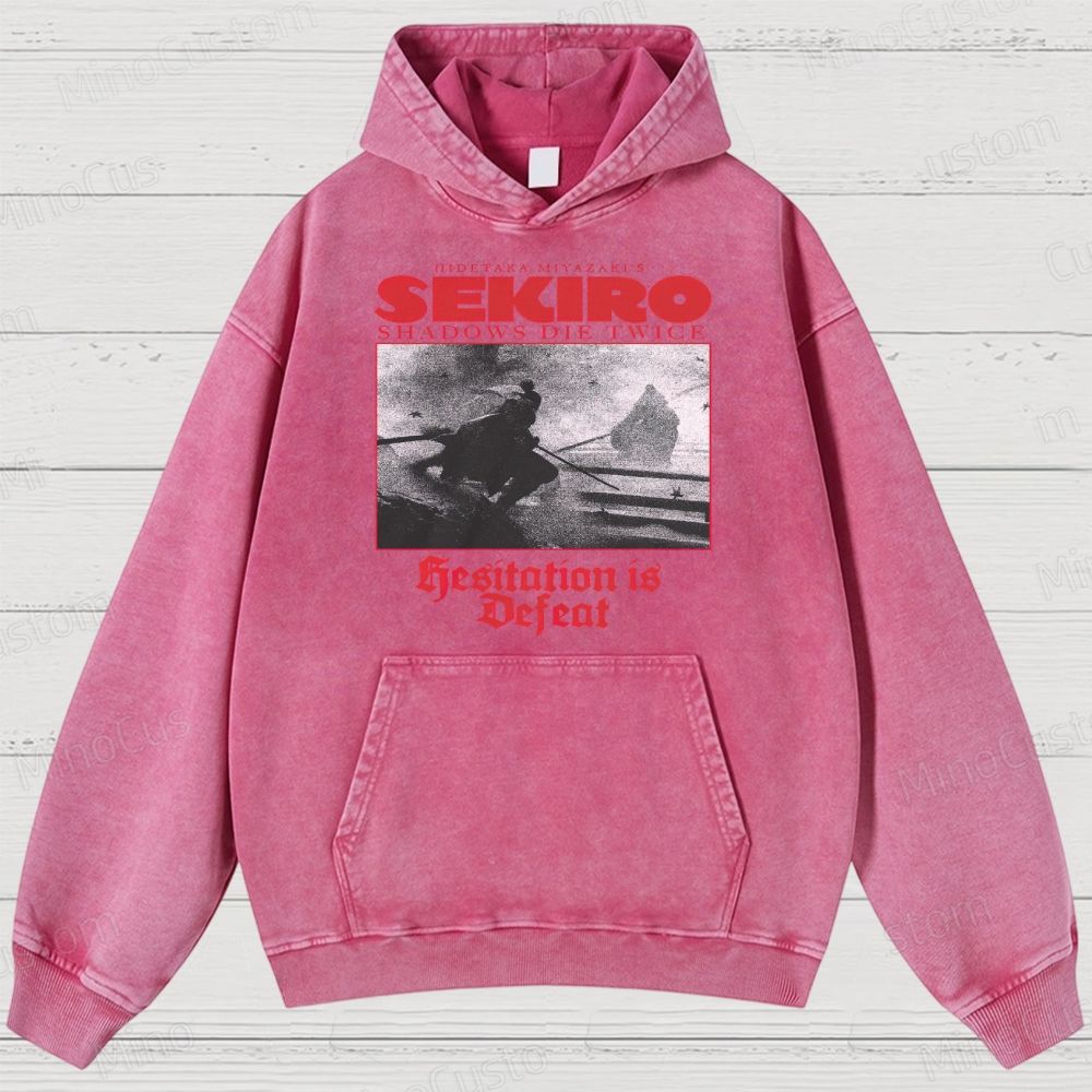 Hidetaka Miyazaki's Sekiro -Shadows Die Twice  Washed Hoodies 