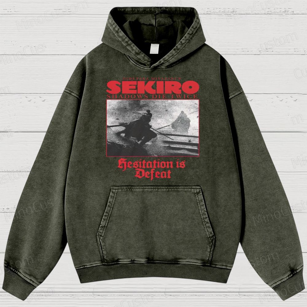 Hidetaka Miyazaki's Sekiro -Shadows Die Twice  Washed Hoodies 